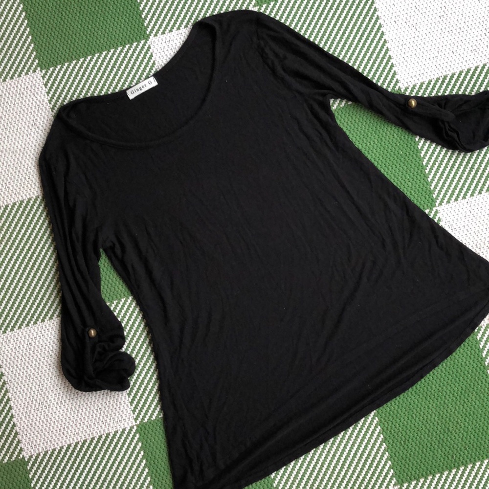 Ginger G oversized lightweight boatneck sh…